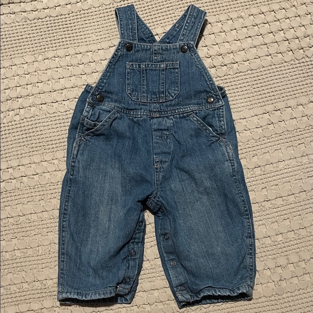 Vintage Children’s Place‎ Infant Baby Lined Denim Overalls 6-9 Months